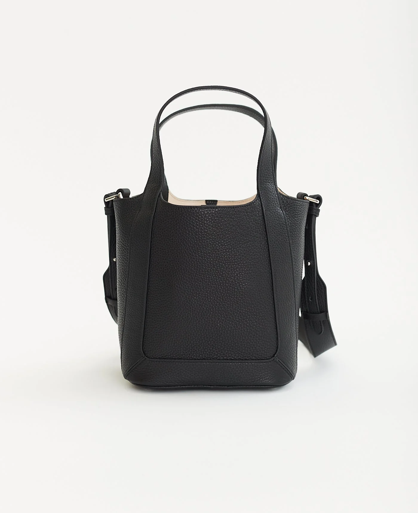 Alexie Tote: Black Pebbled Leather - Image 11