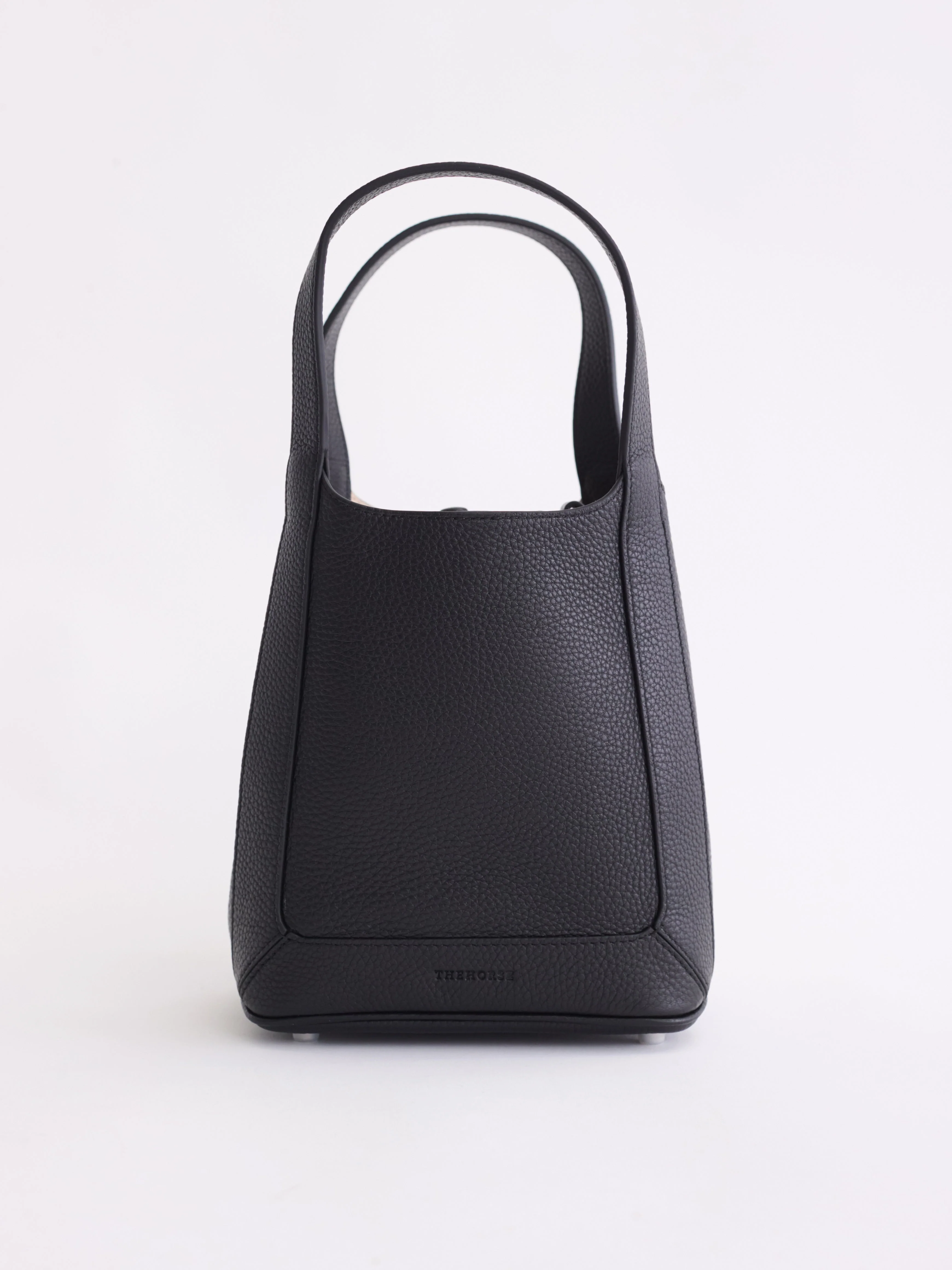 Alexie Tote: Black Pebbled Leather - Image 2