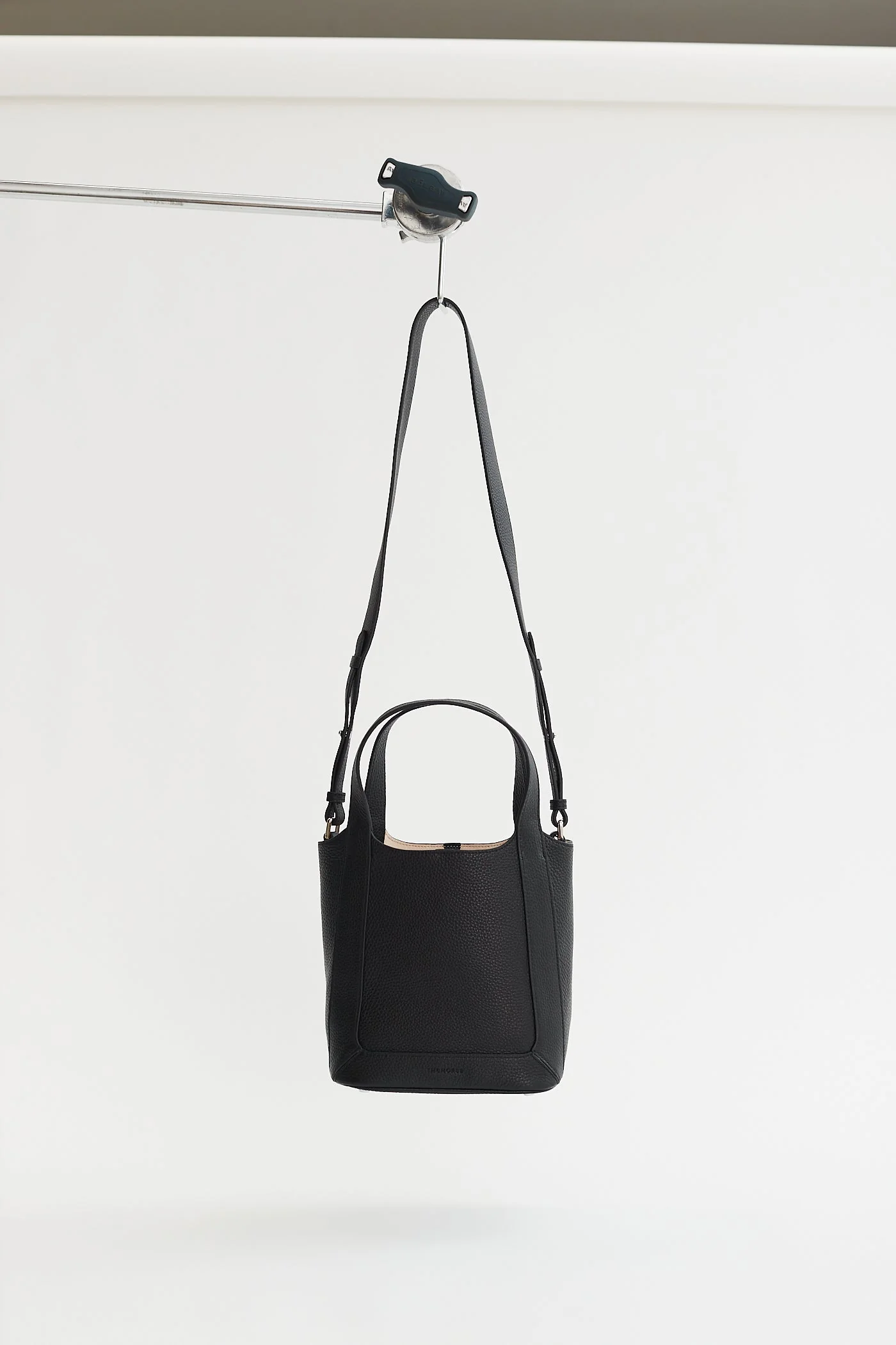 Alexie Tote: Black Pebbled Leather - Image 6