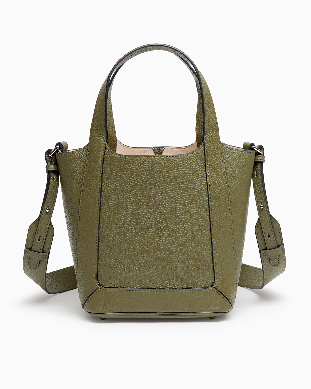 Alexie Tote: Olive Pebbled Leather - Image 11