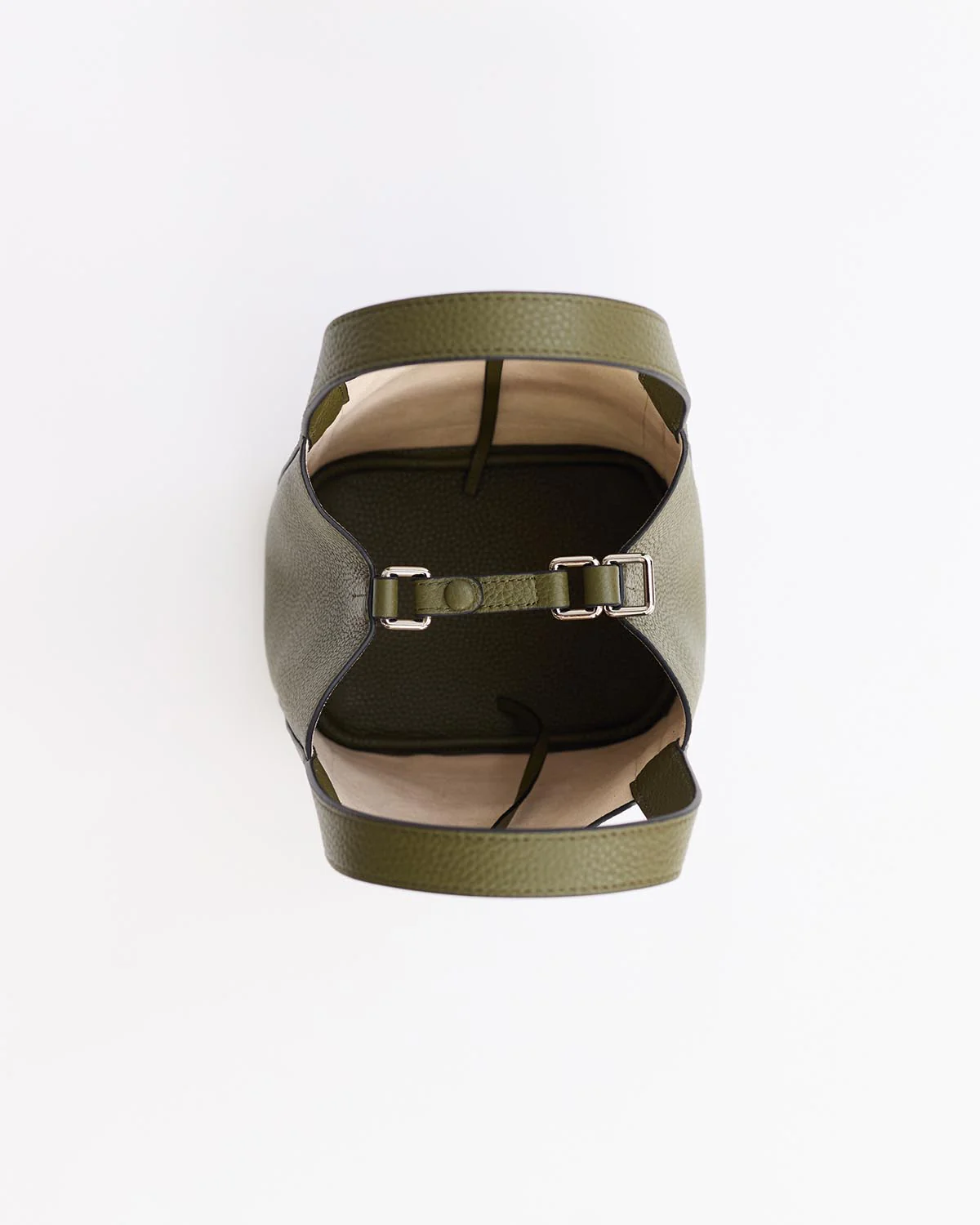 Alexie Tote: Olive Pebbled Leather - Image 4