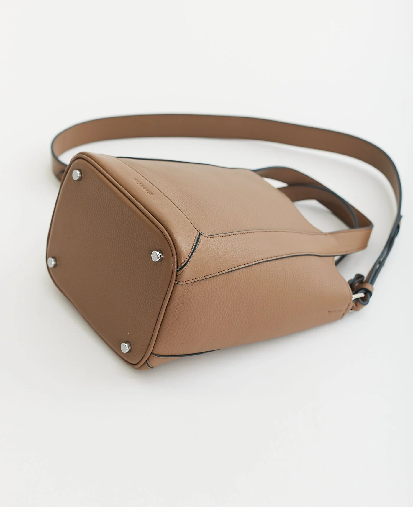 Alexie Tote: Taupe Pebbled Leather - Image 11