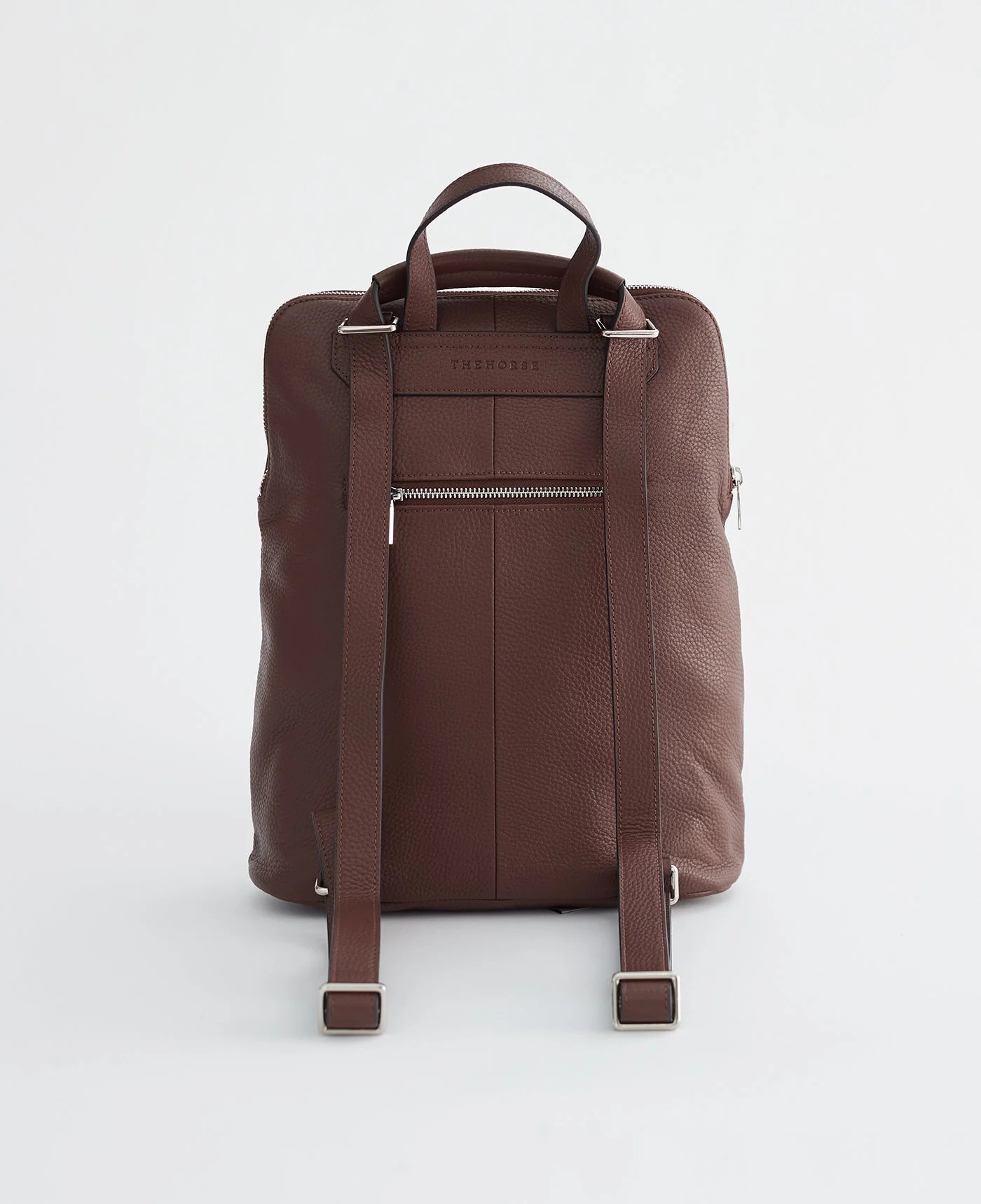 Backpack: Coffee Pebbled Leather - Image 7