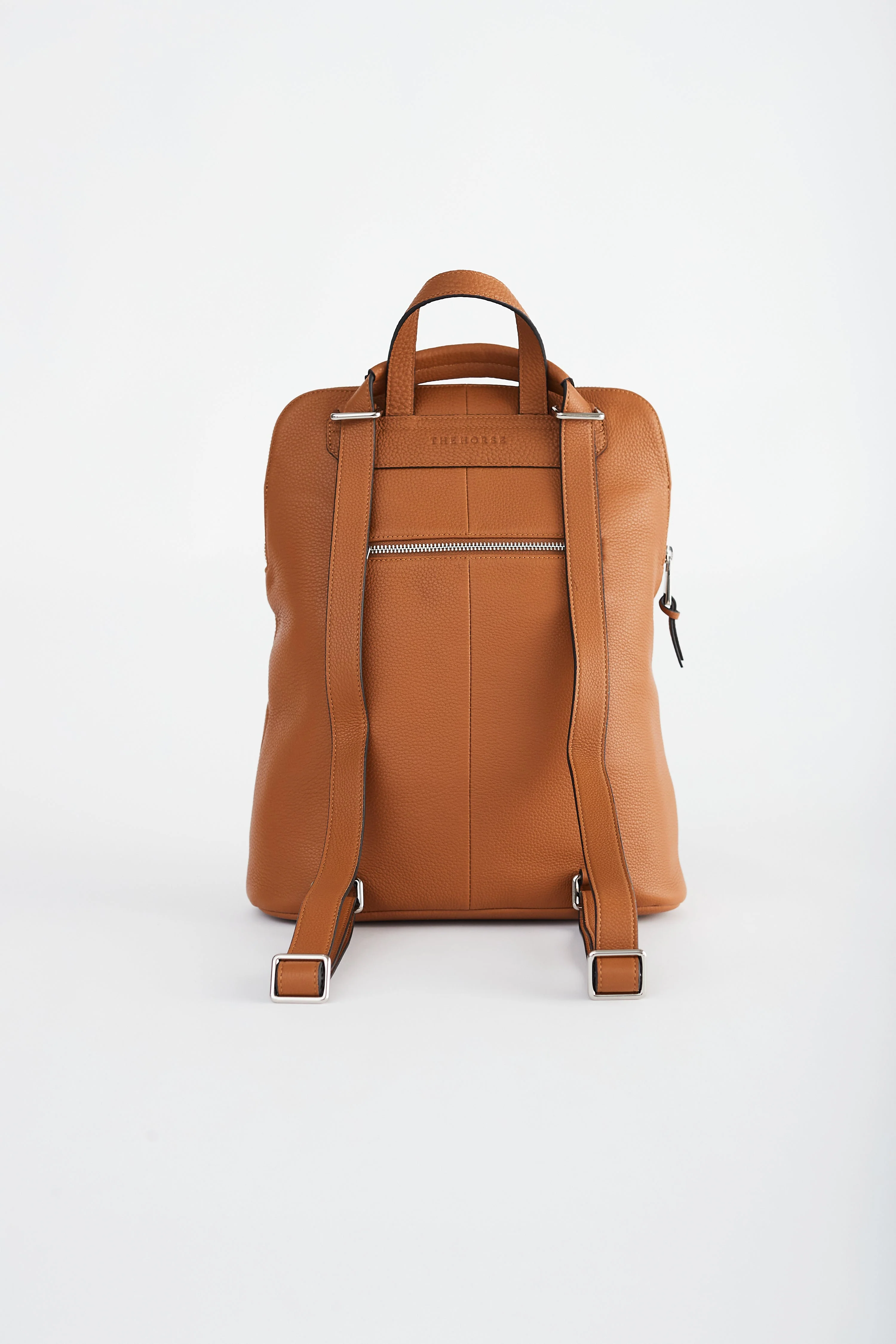 Backpack: Tan Pebbled Leather - Image 3