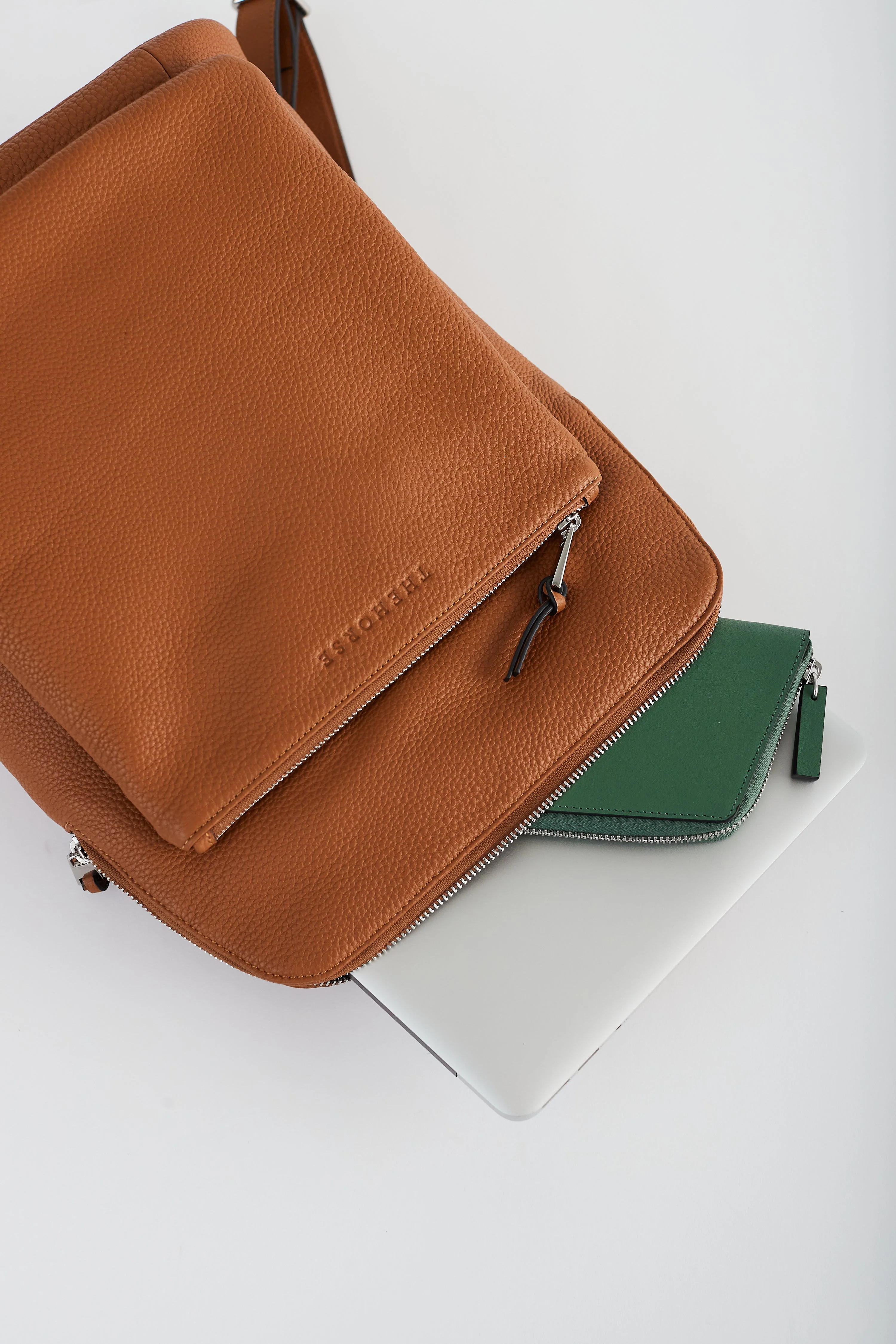 Backpack: Tan Pebbled Leather - Image 4
