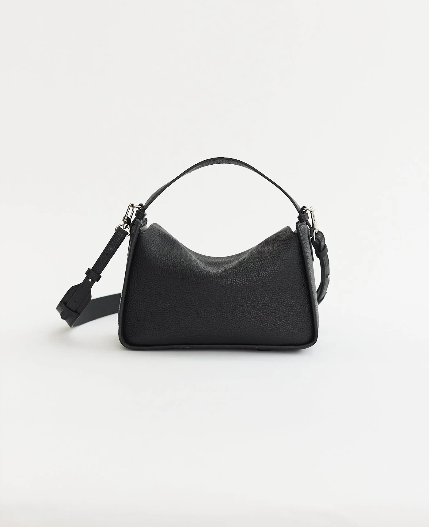 Clementine Bag: Black Pebbled Leather - Image 10
