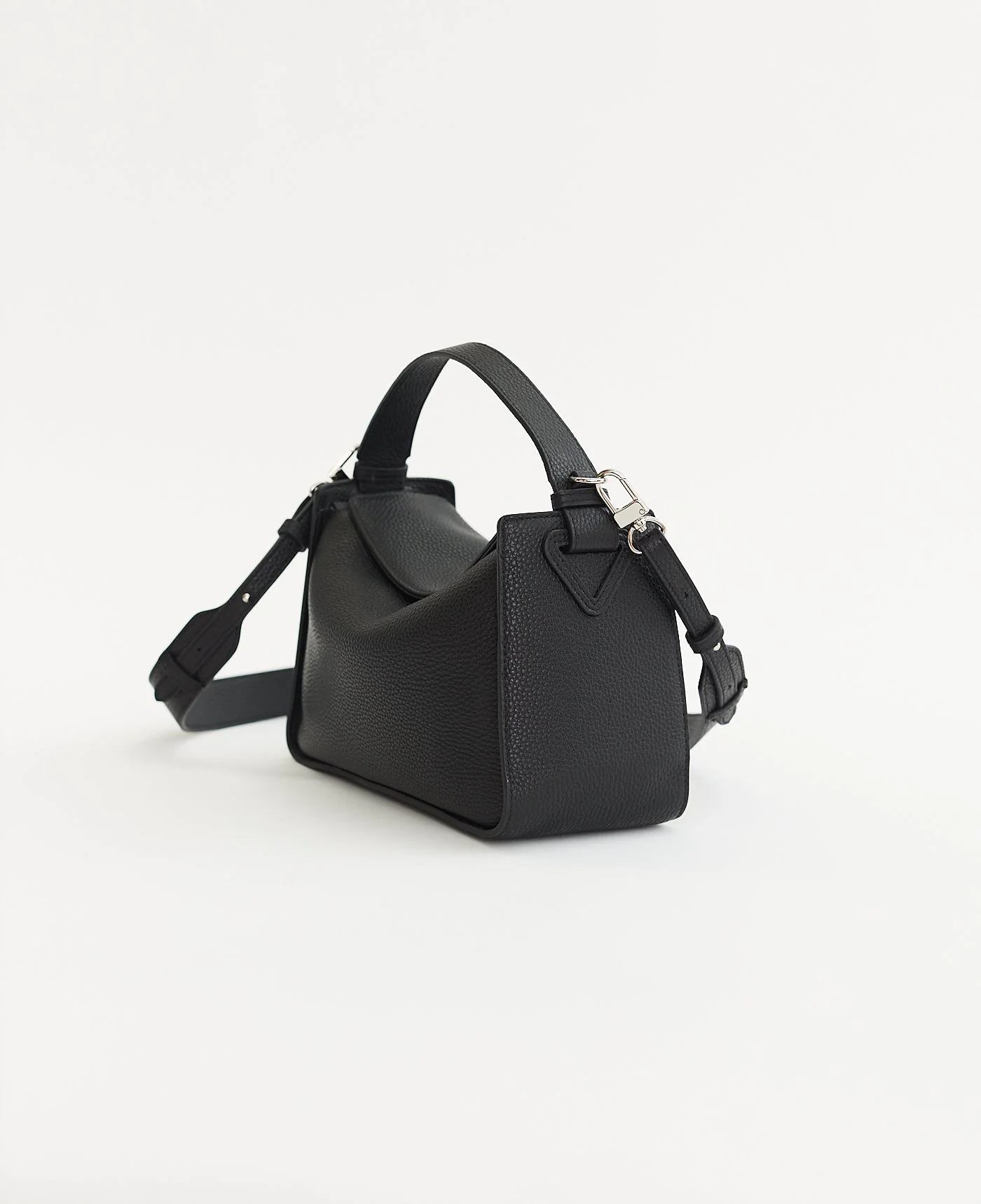 Clementine Bag: Black Pebbled Leather - Image 2