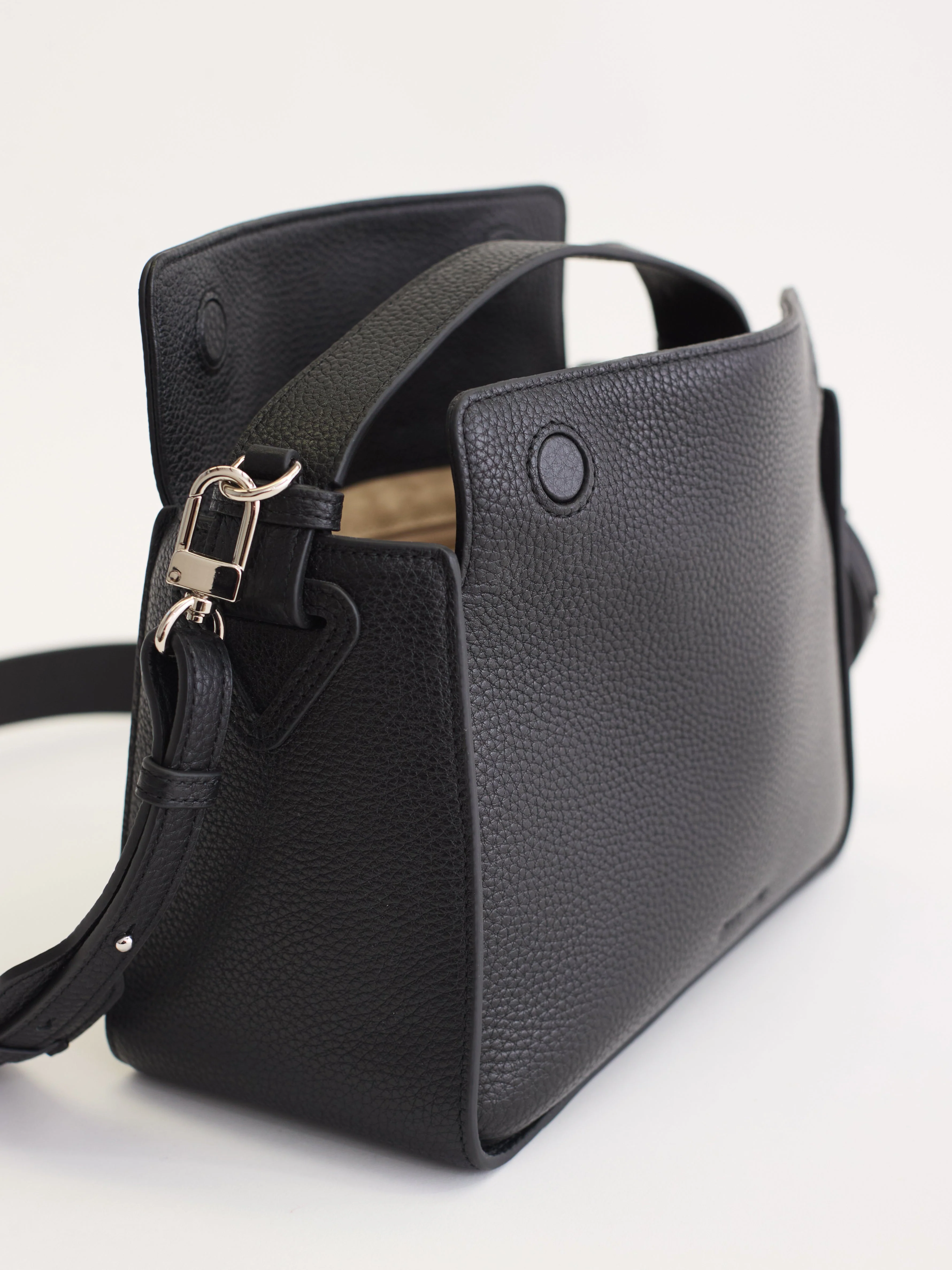 Clementine Bag: Black Pebbled Leather - Image 8