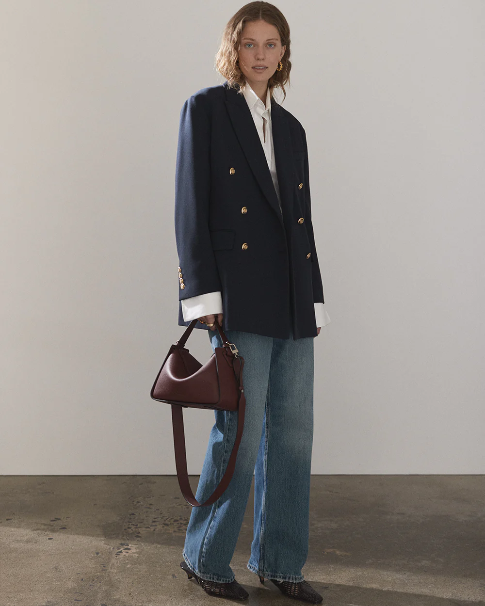 Clementine Bag: Burgundy Pebbled Leather - Image 5