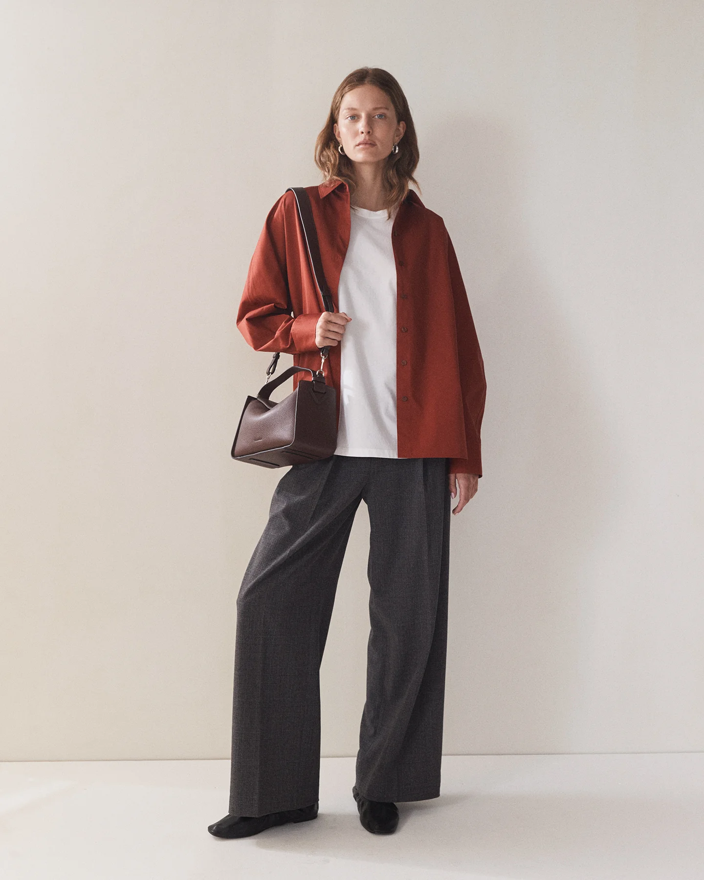 Clementine Bag: Coffee Pebbled Leather - Image 10