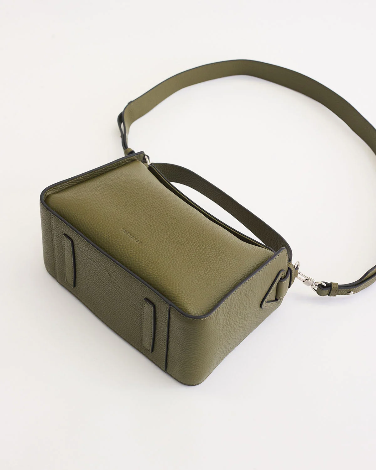 Clementine Bag: Olive Pebbled Leather - Image 10