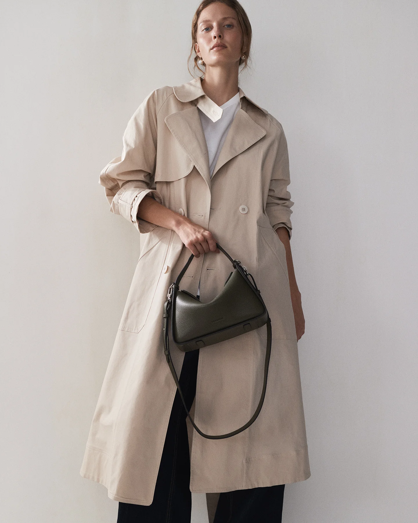 Clementine Bag: Olive Pebbled Leather - Image 4
