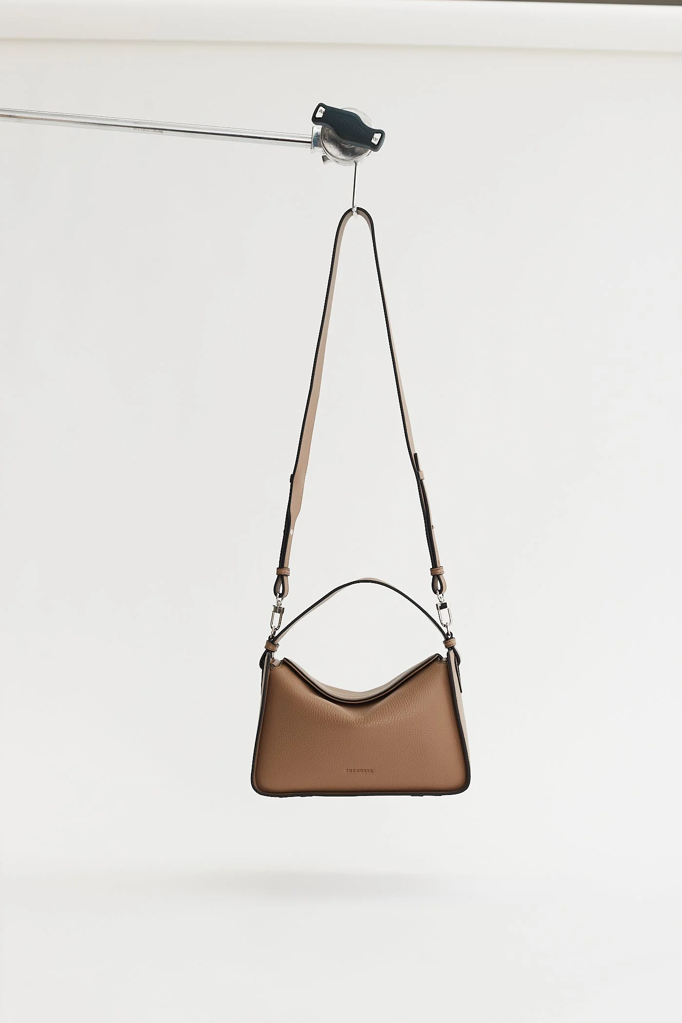 Clementine Bag: Taupe Pebbled Leather - Image 5