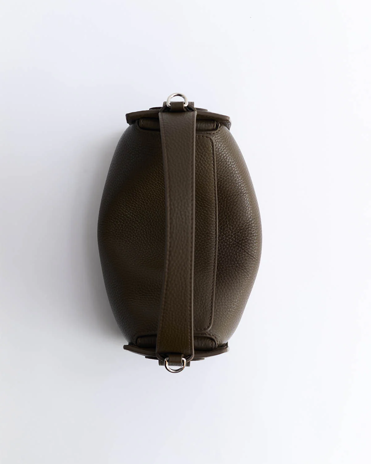 Clementine Bag: Khaki Green Pebbled Leather - Image 4