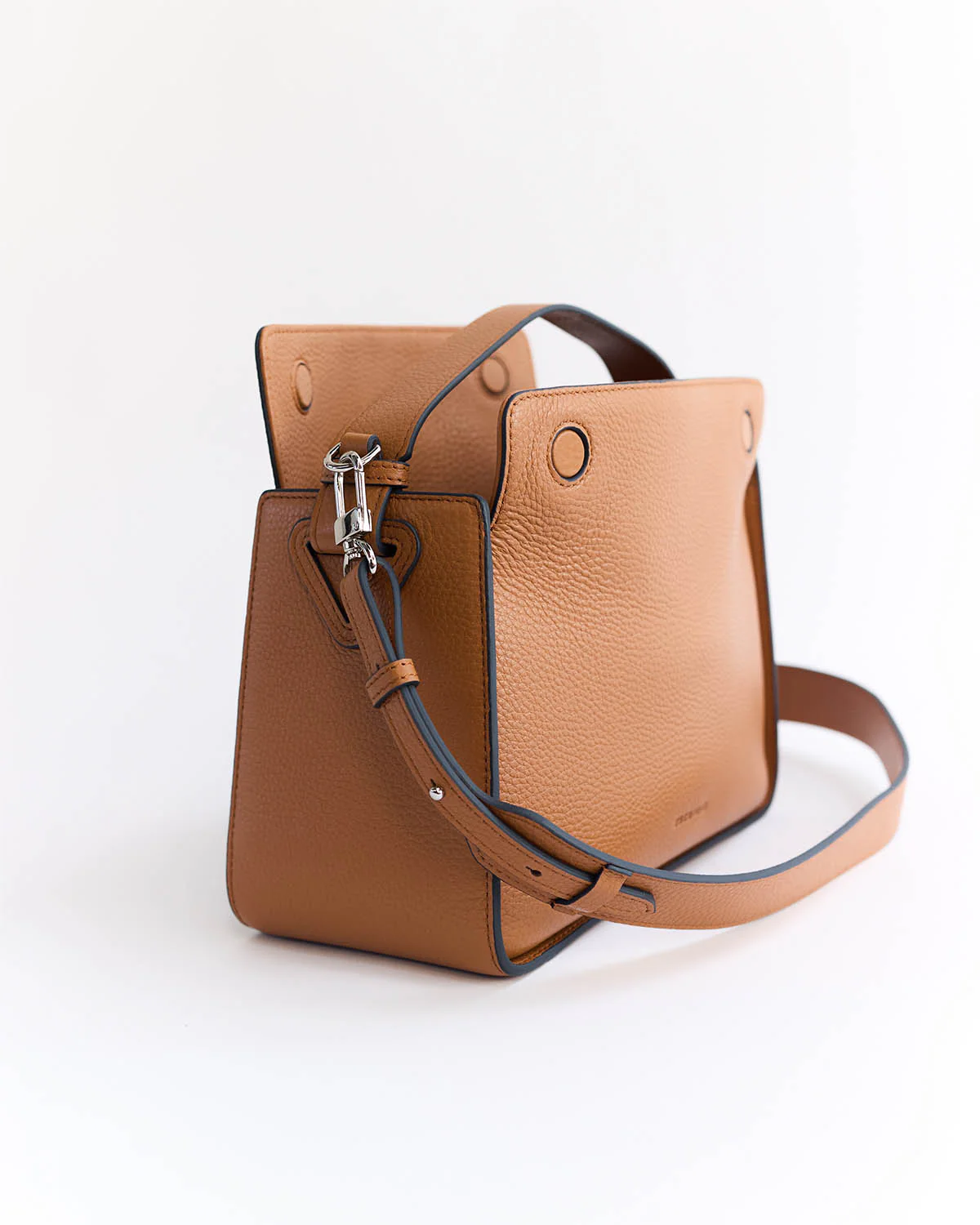 Clementine Bag: Tan Pebbled Leather - Image 10
