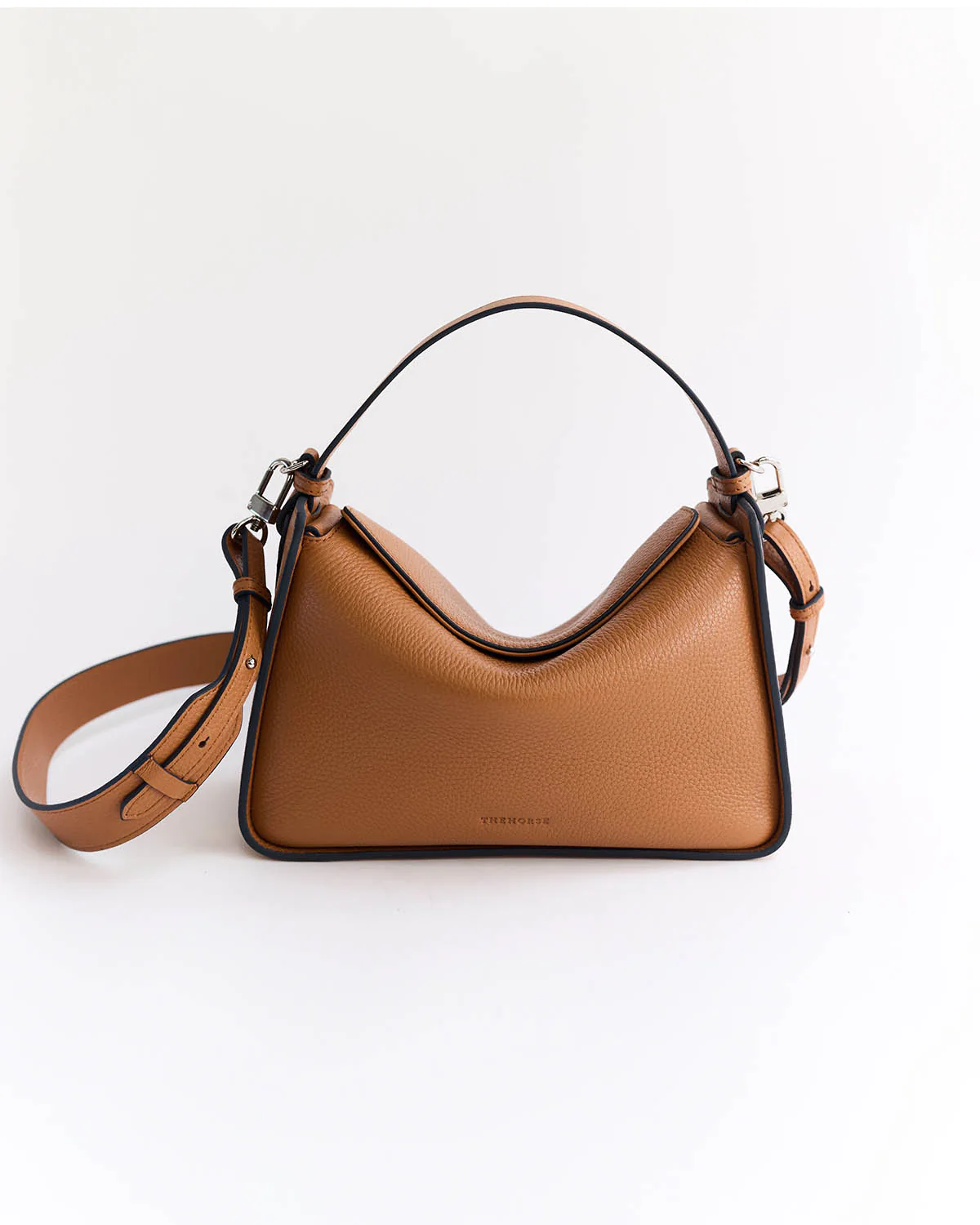 Clementine Bag: Tan Pebbled Leather - Image 12