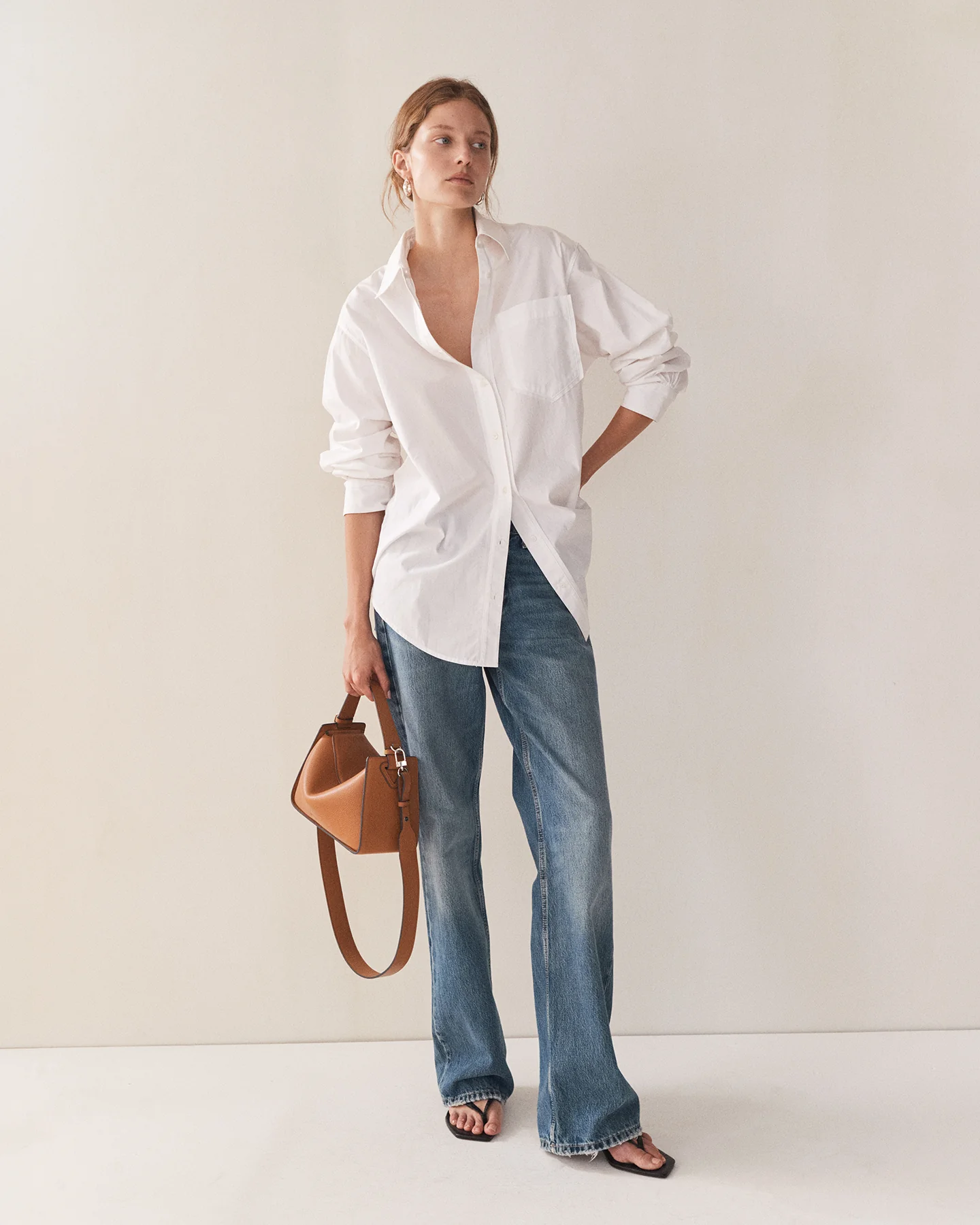 Clementine Bag: Tan Pebbled Leather - Image 5