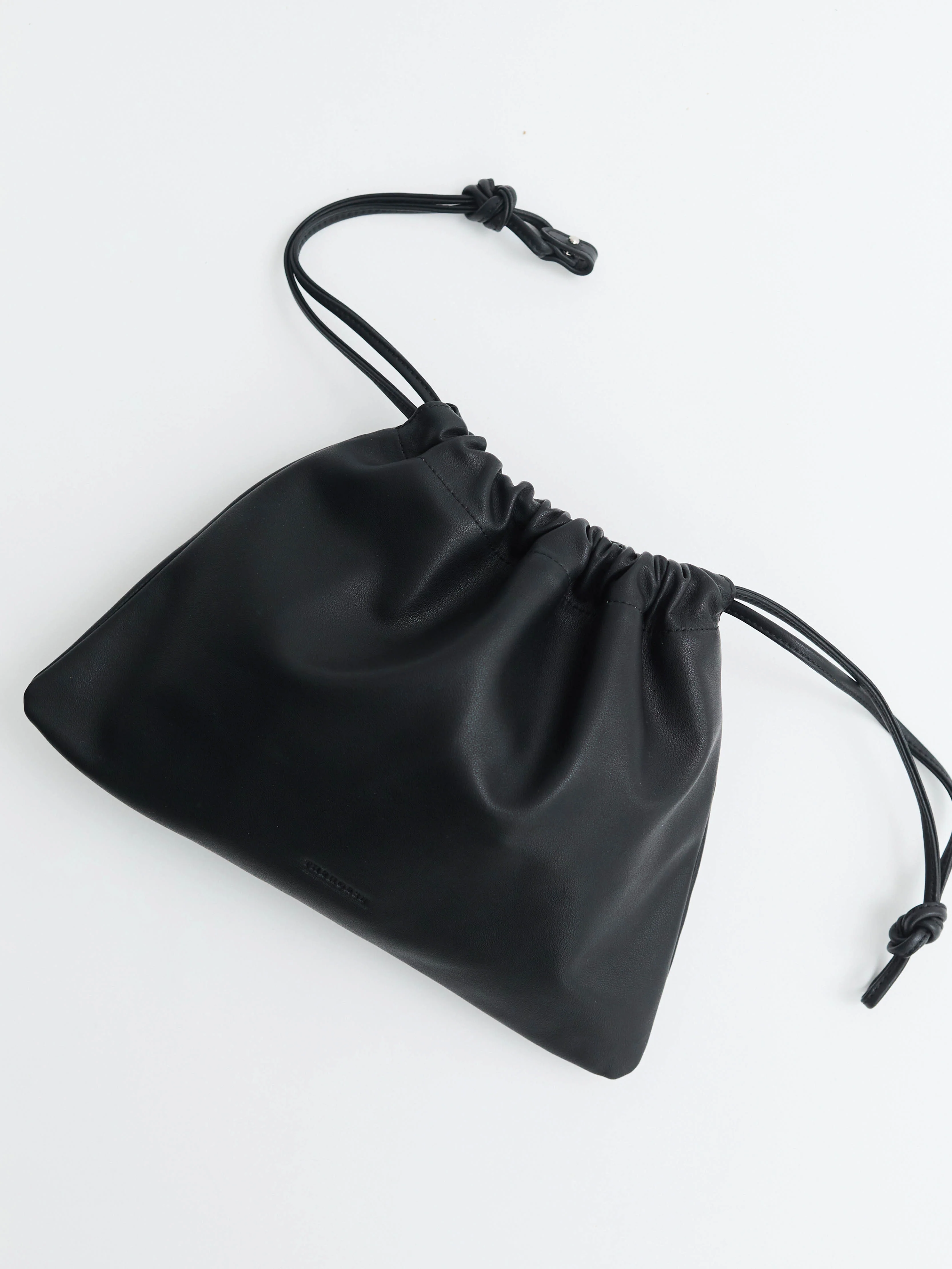Fin Drawstring Bag: Black - Image 3