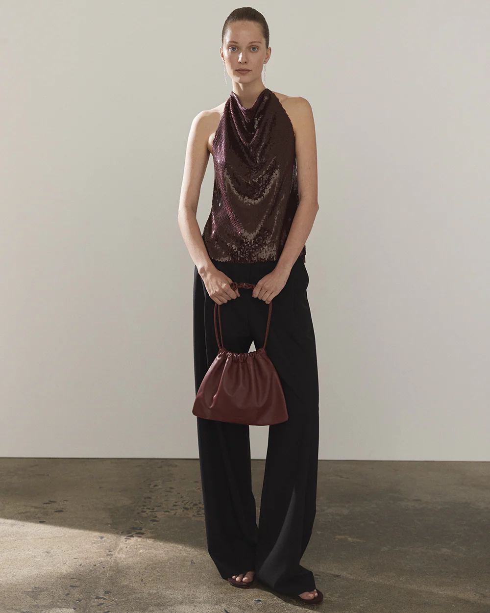 Fin Drawstring Bag: Cedar Red - Image 6