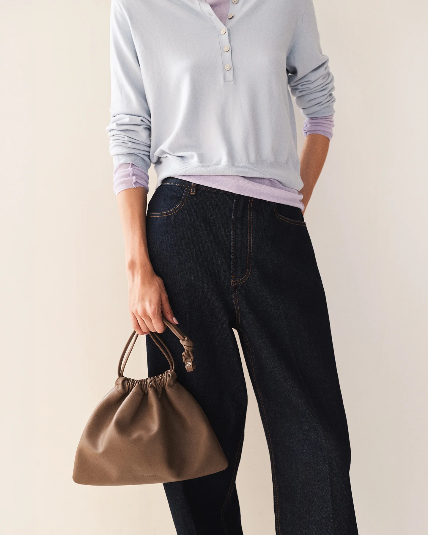 Fin Drawstring Bag: Mushroom - Image 6