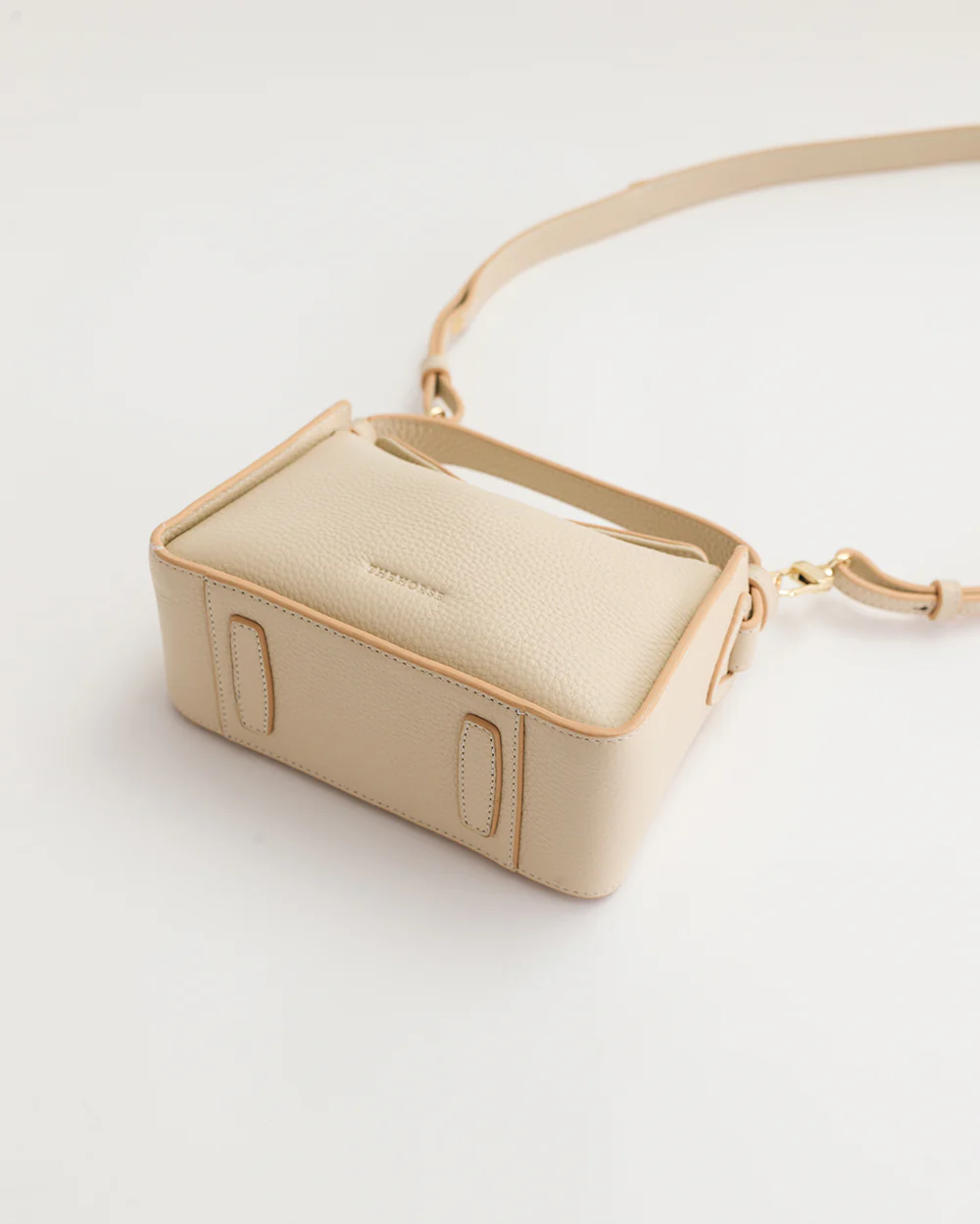 Mini Clementine Bag: Oat with Gold - Image 11
