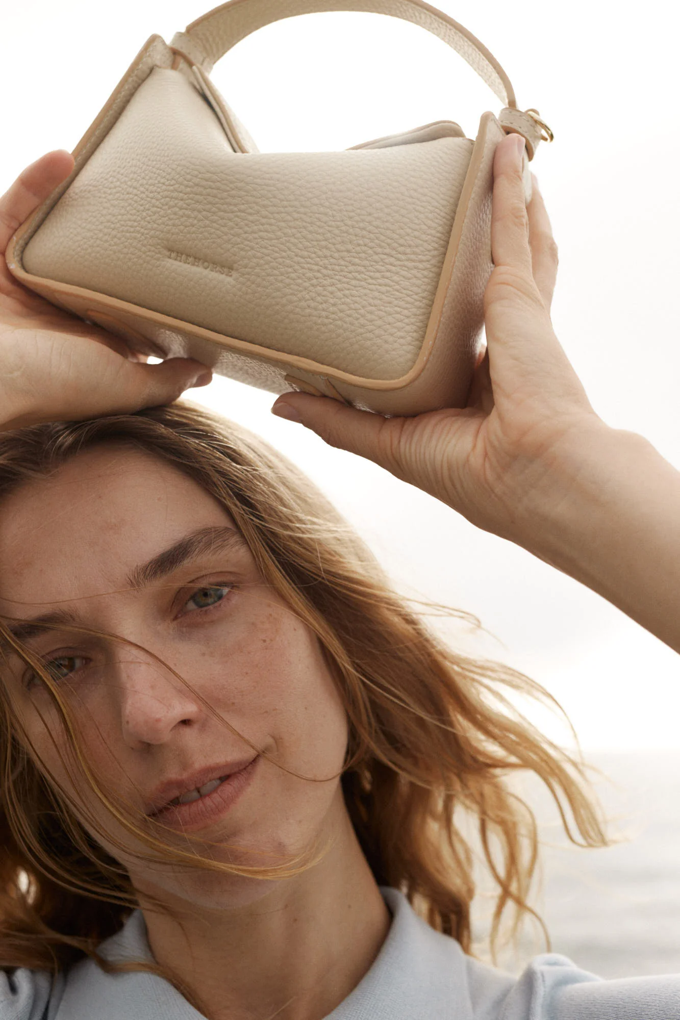 Mini Clementine Bag: Oat with Gold - Image 13