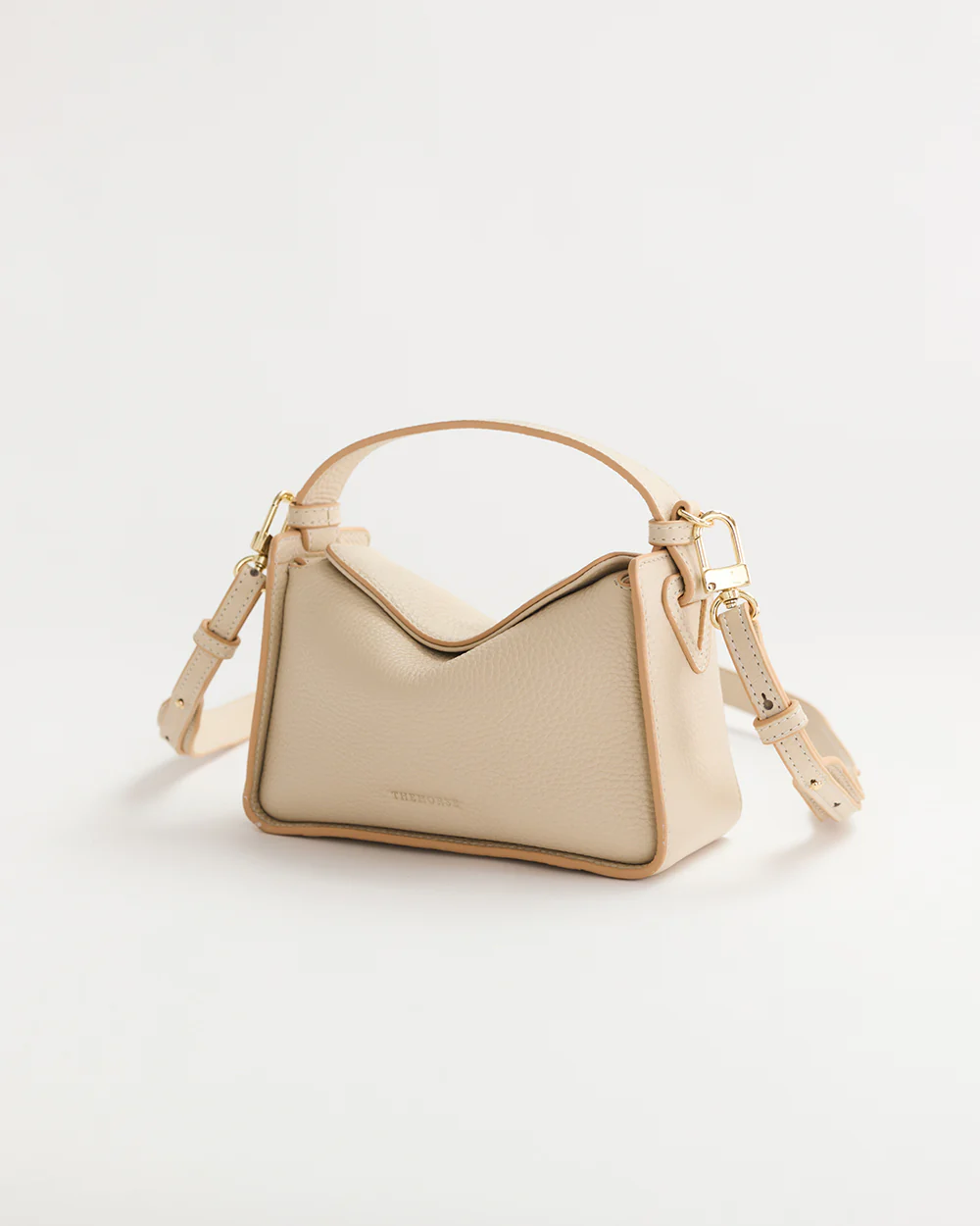 Mini Clementine Bag: Oat with Gold - Image 3