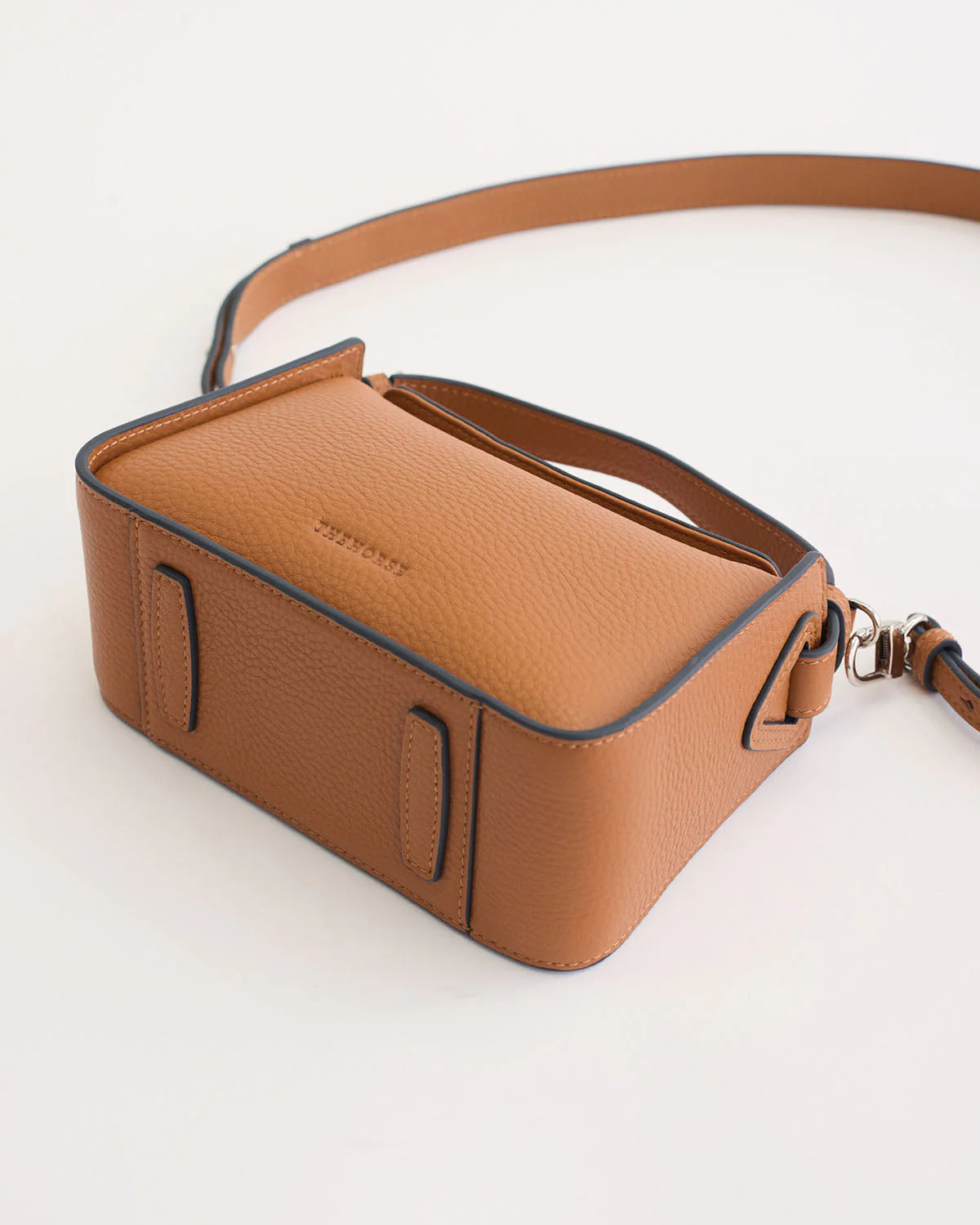 Mini Clementine Bag: Tan Pebbled Leather - Image 9