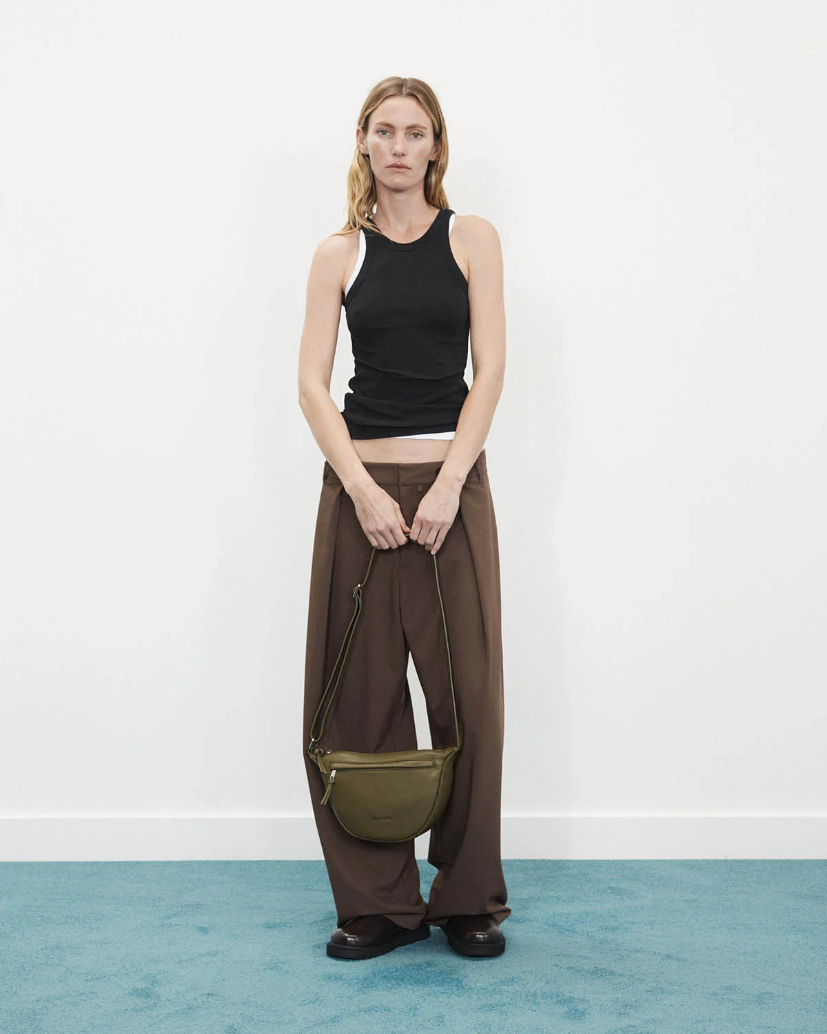 Sporty Crossbody: Olive - Image 6