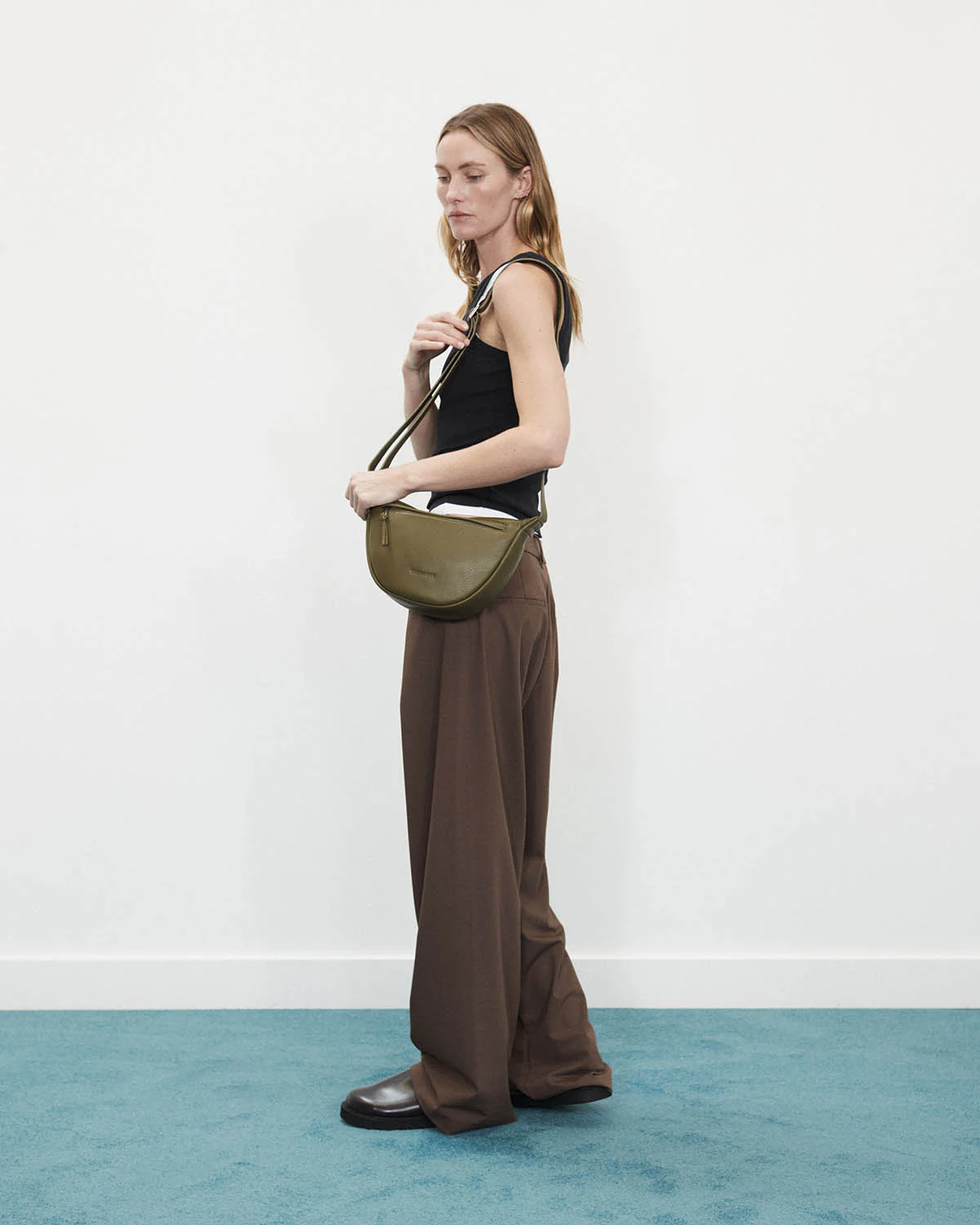 Sporty Crossbody: Olive - Image 7
