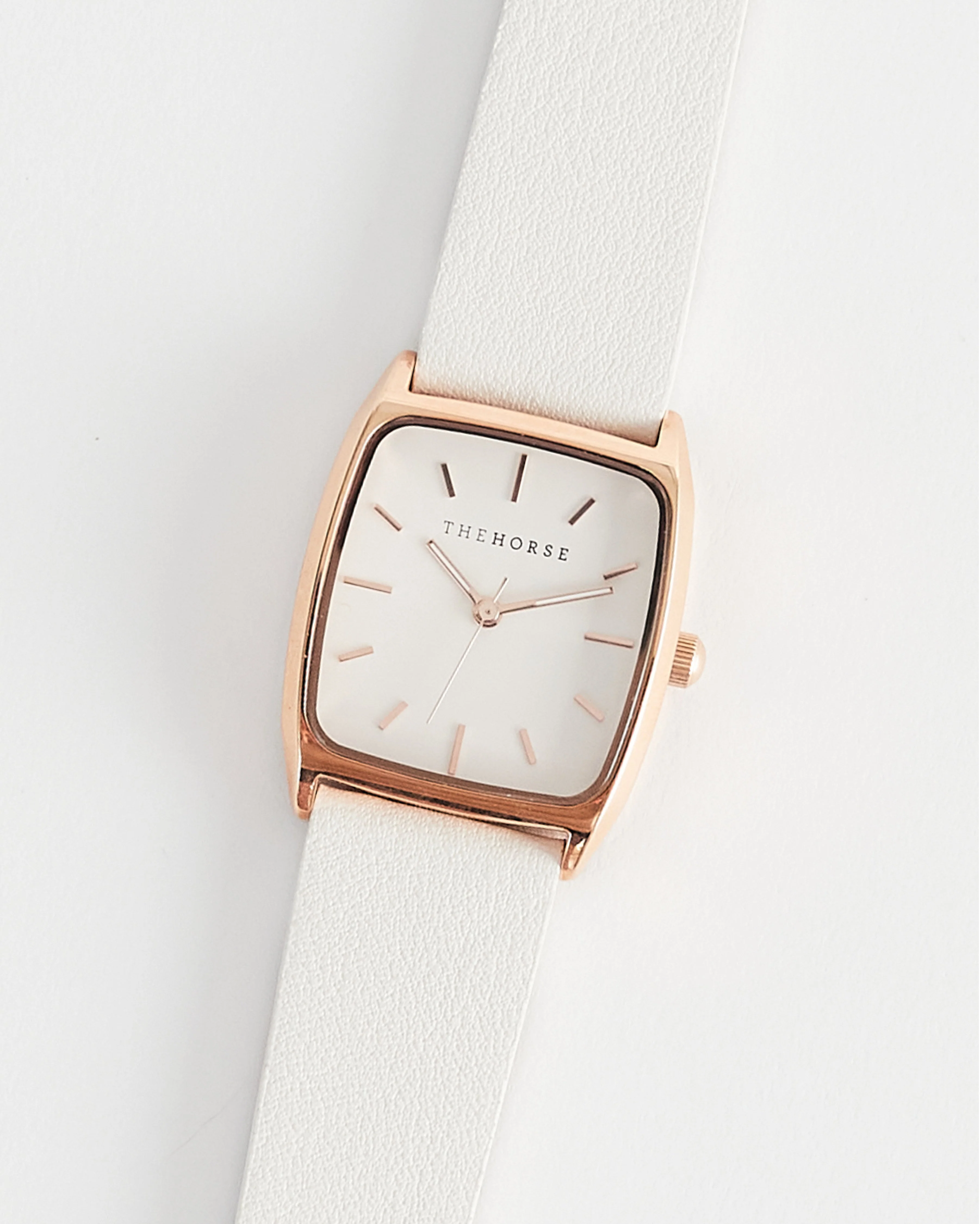 The Dress Watch: Rose Gold Case / White Dial / Milk Leather - Image 2