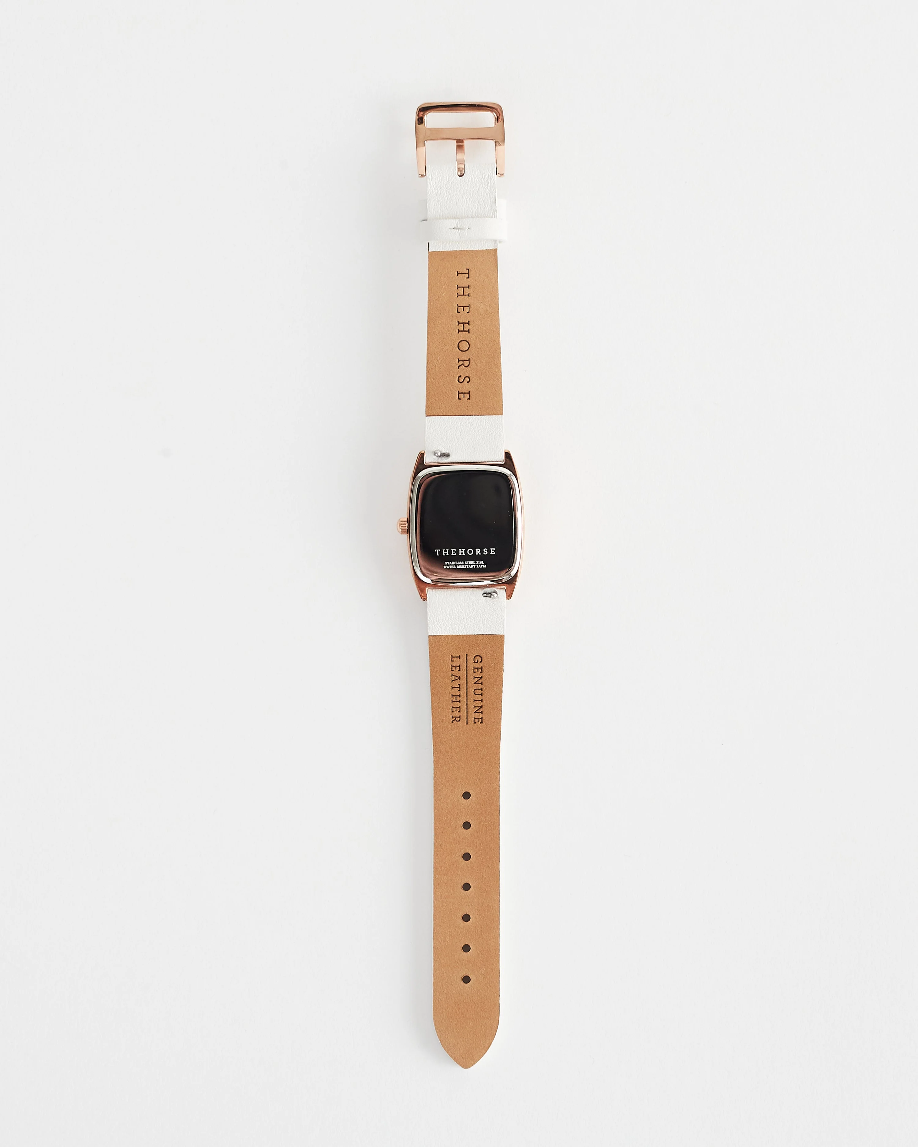 The Dress Watch: Rose Gold Case / White Dial / Milk Leather - Image 4