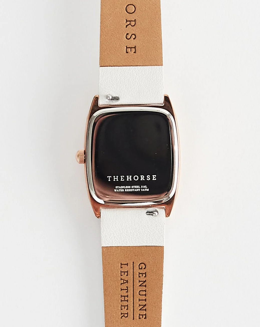 The Dress Watch: Rose Gold Case / White Dial / Milk Leather - Image 6