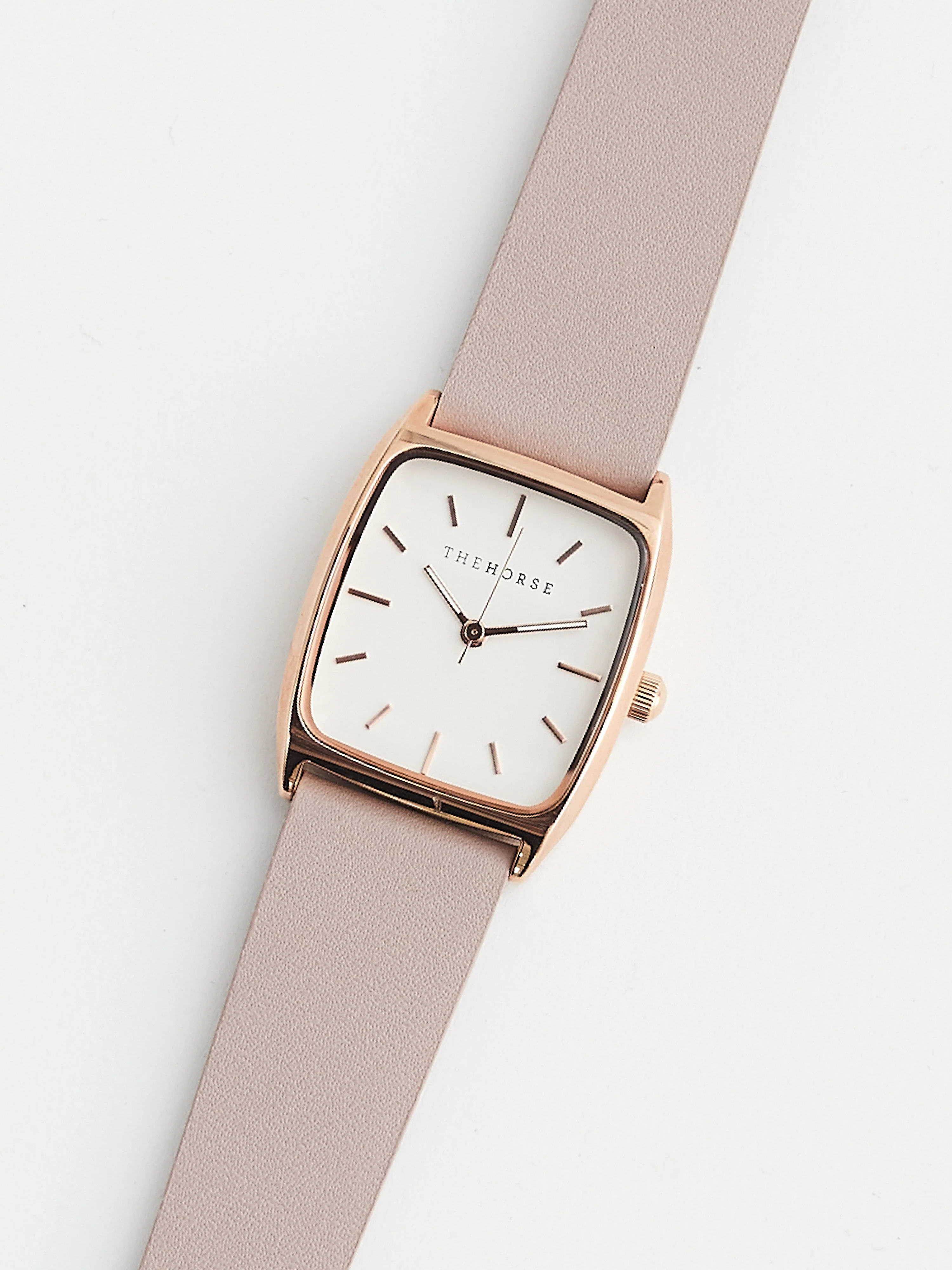 The Dress Watch: Rose Gold / White Dial / Blush Leather - Image 2
