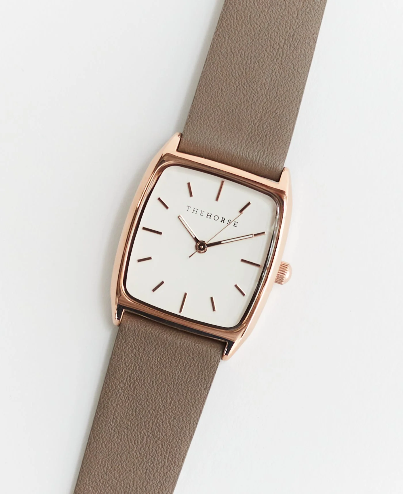 The Dress Watch: Rose Gold / White Dial / Dark Grey Leather - Image 3