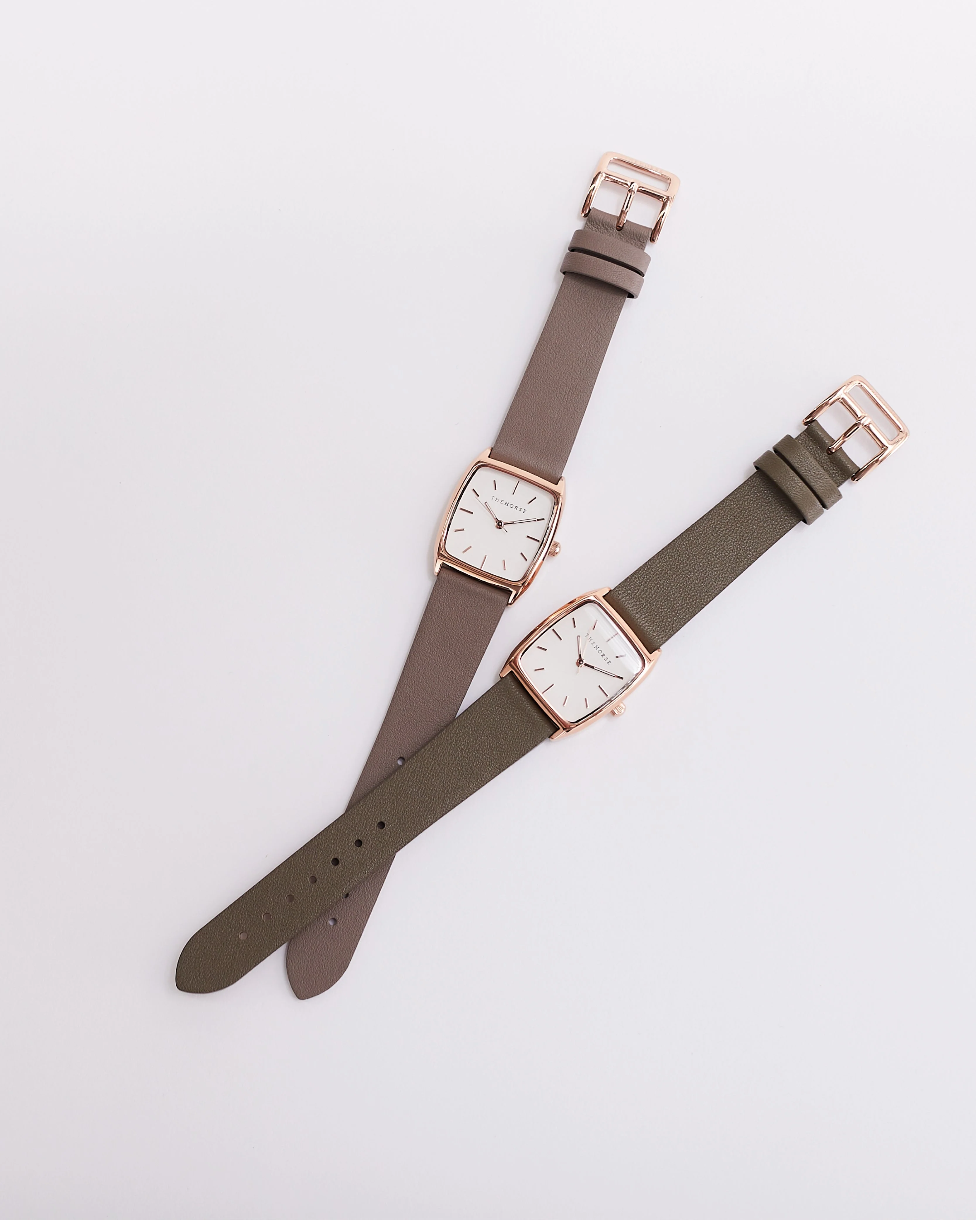 The Dress Watch: Rose Gold / White Dial / Dark Grey Leather - Image 6