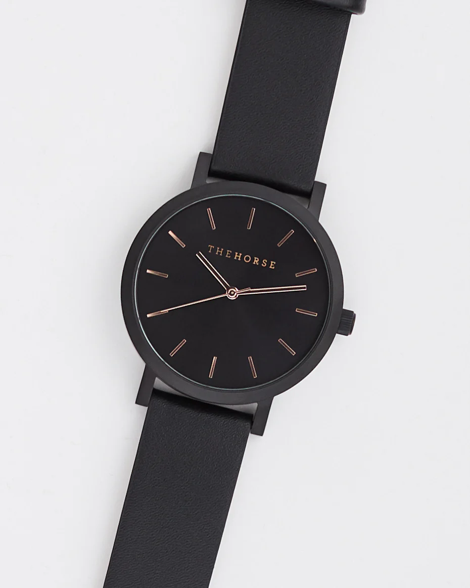 The Original: Matte Black / Black Dial with Rose Gold Indexing - Image 2