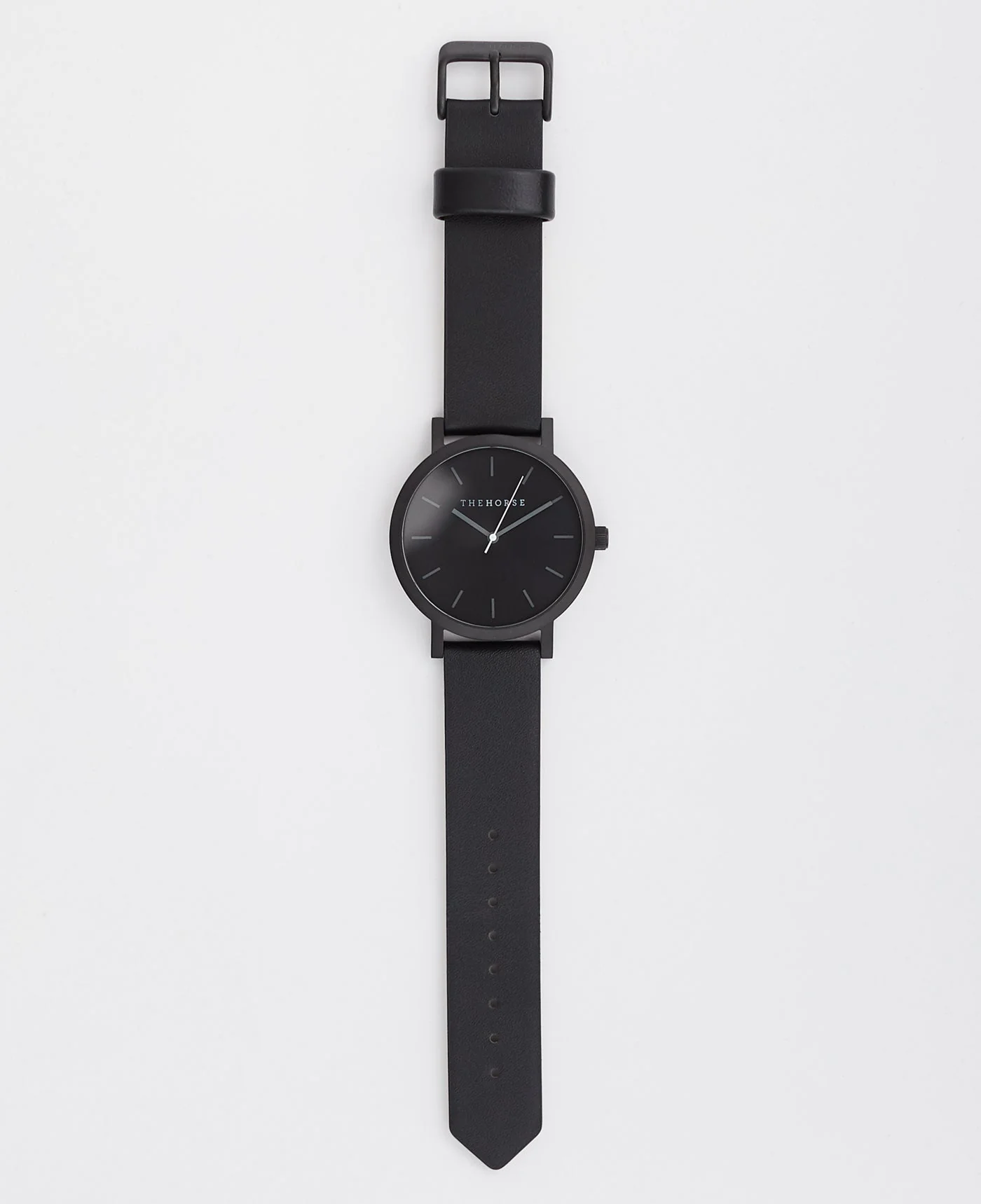 The 20mm Original: Black Leather / Black Steel Strap - Image 3