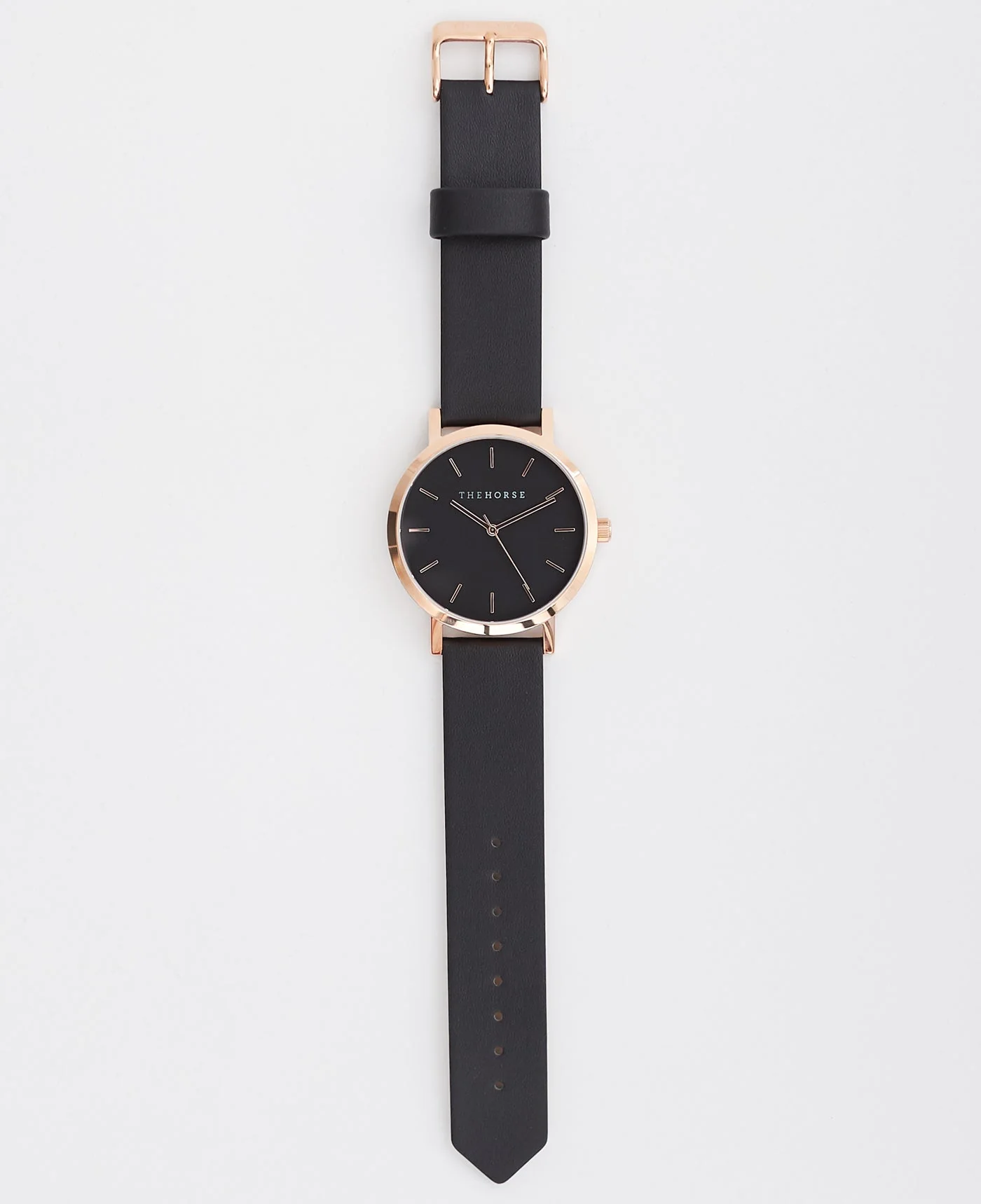 The 20mm Original: Black Leather / Rose Gold Strap - Image 3